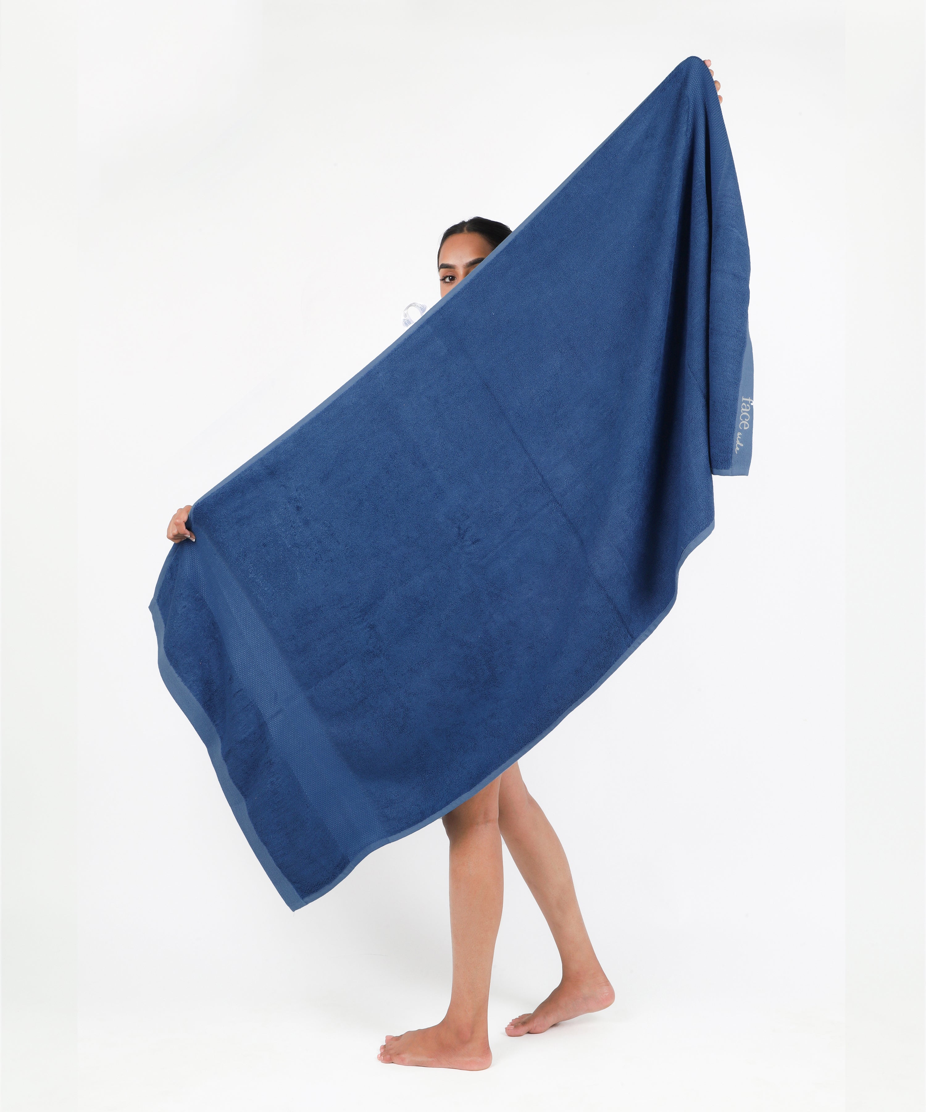 Blue Linen Waffle Towel: Hand, Body Linen Towels. Ice Blue Linen Towels.  Bath, Beach, Spa Towel. Quality Bath Linens. 