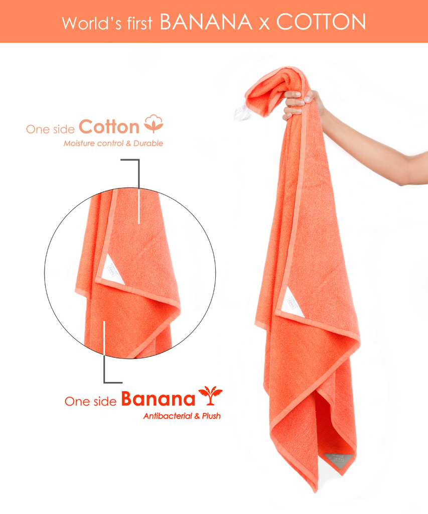 doctor towels banana viscose and cotton solid textured